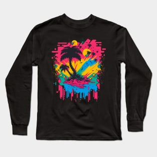 Palm Night Long Sleeve T-Shirt